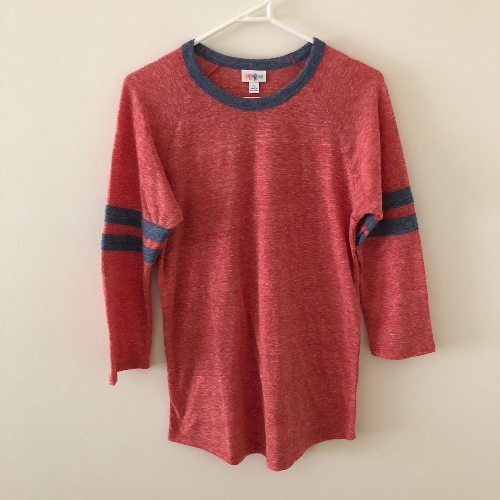 NWOT Lularoe Randy - Heathered Red - S